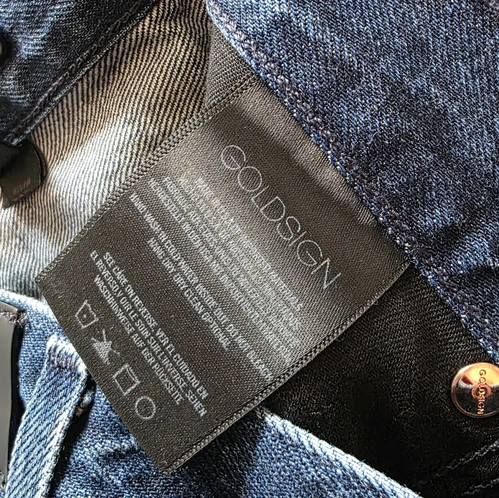 Goldsign Tapered Jeans Sz 26 Women’s Premium Designer Denim High Rise Blue Jeans